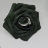 R0015 - Елегантен годежен пръстен от платина-950  - 6,25 гр. с естествен диамант 0,24ct. F-VS1 Цена - 1860 €